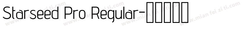 Starseed Pro Regular字体转换